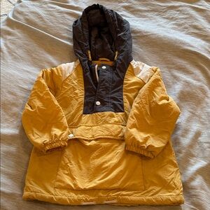 Zara Kids Yellow and Black Puffer Jacket